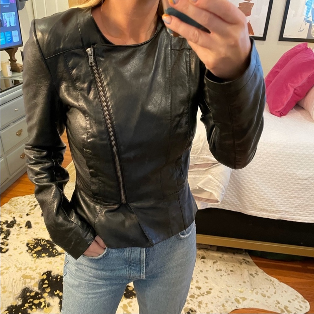 French Connection Leather Jacket